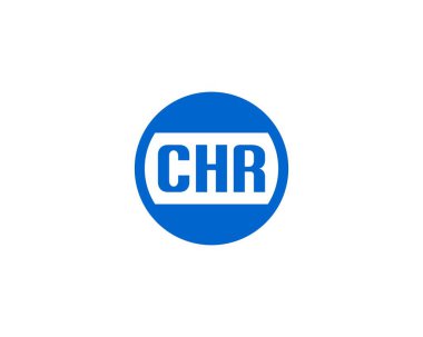 CHR logo tasarım vektör şablonu. CHR