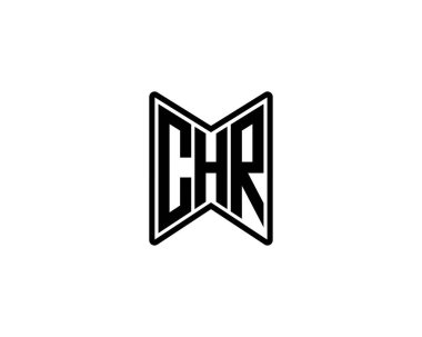 CHR logo tasarım vektör şablonu. CHR
