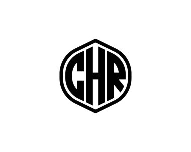 CHR logo tasarım vektör şablonu. CHR