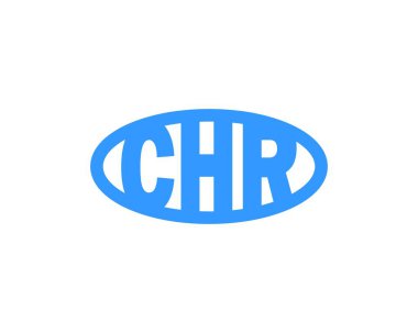 CHR logo tasarım vektör şablonu. CHR
