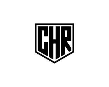 CHR logo tasarım vektör şablonu. CHR