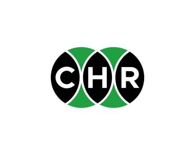 CHR logo tasarım vektör şablonu. CHR