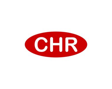 CHR logo tasarım vektör şablonu. CHR