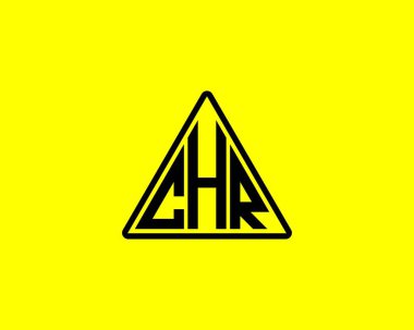 CHR logo tasarım vektör şablonu. CHR