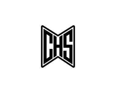 CHS logo tasarım vektör şablonu. CHS