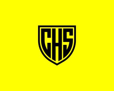 CHS logo tasarım vektör şablonu. CHS