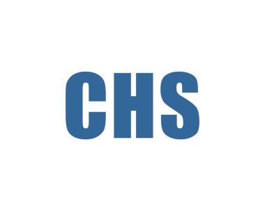 CHS logo tasarım vektör şablonu. CHS