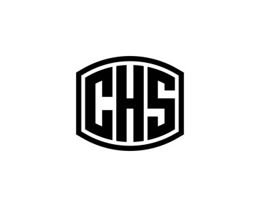 CHS logo tasarım vektör şablonu. CHS