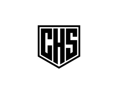 CHS logo tasarım vektör şablonu. CHS