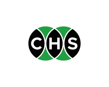 CHS logo tasarım vektör şablonu. CHS