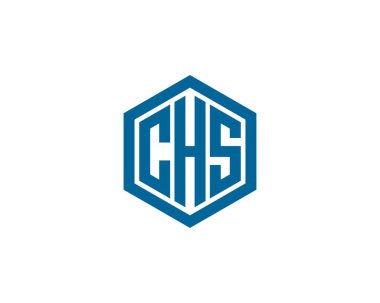 CHS logo tasarım vektör şablonu. CHS