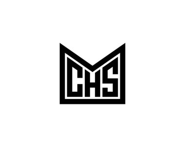 CHS logo tasarım vektör şablonu. CHS