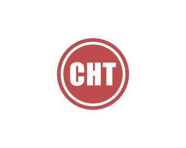 CHT logo tasarım vektör şablonu. CHT