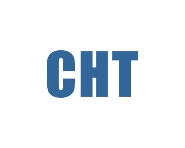 CHT logo tasarım vektör şablonu. CHT