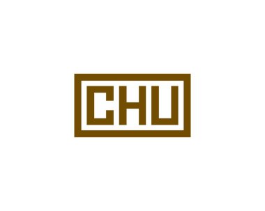 CHU logo tasarım vektör şablonu. Chu.
