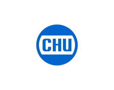 CHU logo tasarım vektör şablonu. Chu.