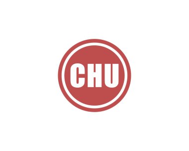 CHU logo tasarım vektör şablonu. Chu.