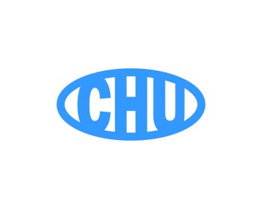 CHU logo tasarım vektör şablonu. Chu.