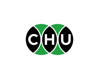 CHU logo tasarım vektör şablonu. Chu.