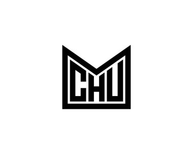 CHU logo tasarım vektör şablonu. Chu.