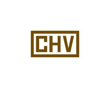 CHV logo tasarım vektör şablonu. CHV