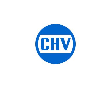 CHV logo tasarım vektör şablonu. CHV