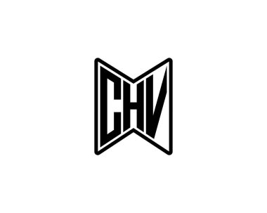 CHV logo tasarım vektör şablonu. CHV