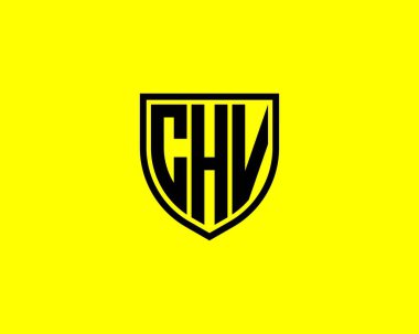 CHV logo tasarım vektör şablonu. CHV