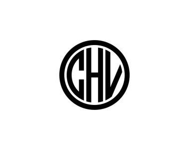 CHV logo tasarım vektör şablonu. CHV