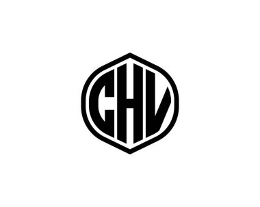 CHV logo tasarım vektör şablonu. CHV