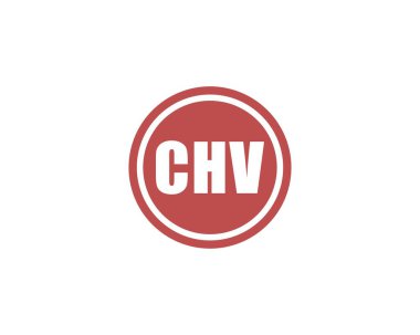 CHV logo tasarım vektör şablonu. CHV