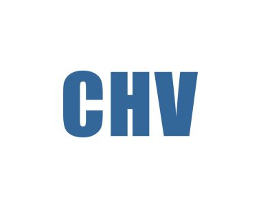 CHV logo tasarım vektör şablonu. CHV
