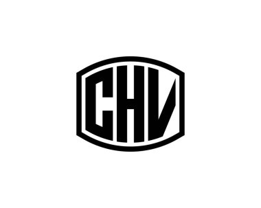 CHV logo tasarım vektör şablonu. CHV