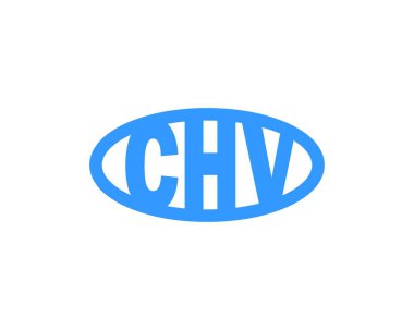 CHV logo tasarım vektör şablonu. CHV