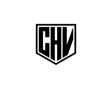 CHV logo tasarım vektör şablonu. CHV