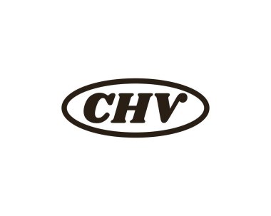 CHV logo tasarım vektör şablonu. CHV