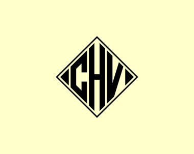 CHV logo tasarım vektör şablonu. CHV