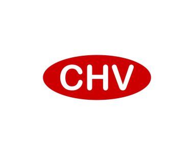 CHV logo tasarım vektör şablonu. CHV