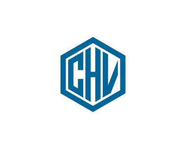 CHV logo tasarım vektör şablonu. CHV