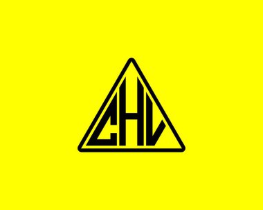 CHV logo tasarım vektör şablonu. CHV