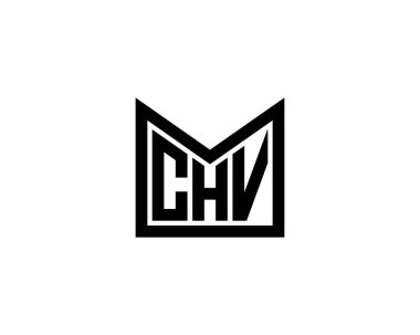 CHV logo tasarım vektör şablonu. CHV