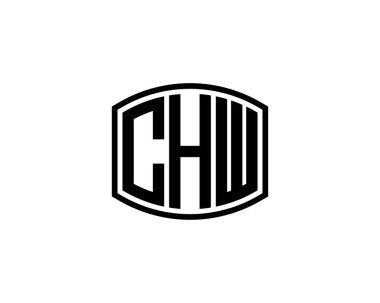 CHW logo tasarım vektör şablonu. Çeviri: