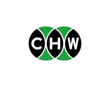 CHW logo tasarım vektör şablonu. Çeviri: