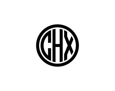 CHX logo tasarım vektör şablonu. CHX