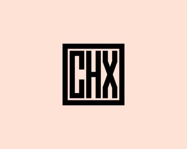 CHX logo tasarım vektör şablonu. CHX