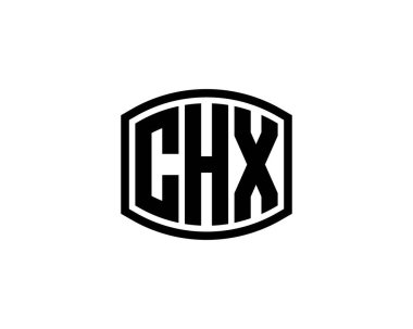 CHX logo tasarım vektör şablonu. CHX