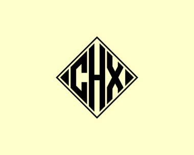 CHX logo tasarım vektör şablonu. CHX