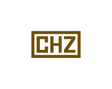 CHZ logo tasarım vektör şablonu. CHZ