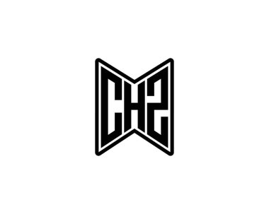 CHZ logo tasarım vektör şablonu. CHZ