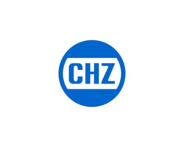 CHZ logo tasarım vektör şablonu. CHZ